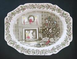 Johnson Brothers Merry Christmas 20 Platter A Genuine Hand Engraving
