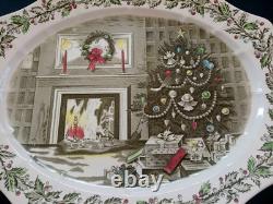 Johnson Brothers Merry Christmas 20 Platter A Genuine Hand Engraving