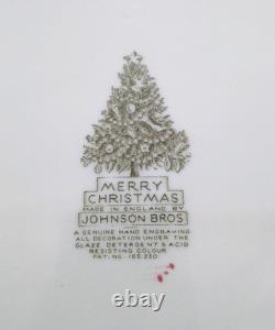 Johnson Brothers Merry Christmas 20 Platter A Genuine Hand Engraving