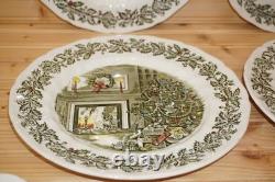 Johnson Brothers Merry Christmas (4) Dinner Plates, 10 1/2 (Lot A) (G80)