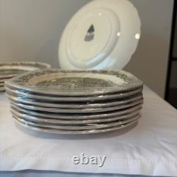 Johnson Brothers Merry Christmas Ironstone 17pc Set Plates Gravy Boat England