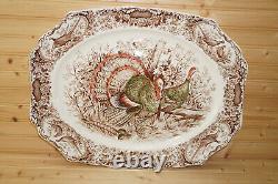 Johnson Brothers Native American Wild Turkeys Huge Turkey Platter, 20 1/2 S21