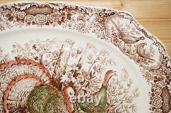 Johnson Brothers Native American Wild Turkeys Huge Turkey Platter, 20 1/2 S21