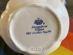 Johnson Brothers OLD BRITAIN CASTLES Blue Demitasse 6 MINI Coffee Pot withLid