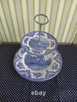 Johnson Brothers Old Britain Castles Blue 4 Piece Tier Server
