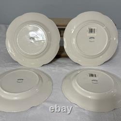 Johnson Brothers Old Britain Castles Christmas Tree Salad Plates Set of 4 RARE