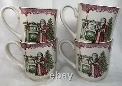 Johnson Brothers Old Britain Castles Pink Christmas-Made in England Mugs 6134659
