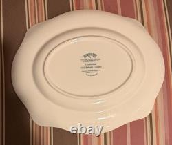 Johnson Brothers Old Britain Castles Pink Christmas Tree 12 Serving Platter EUC