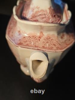 Johnson Brothers Old Britain Castles Pink Teapot & Lid Transferware Large VTG