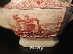 Johnson Brothers Old Britain Castles Pink Teapot & Lid Transferware Large VTG