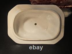 Johnson Brothers Old Britain Castles Pink Teapot & Lid Transferware Large VTG