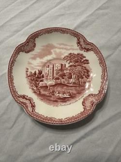 Johnson Brothers Old Britain Castles Red Ceramic Dinner Set 77pc