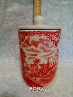 Johnson Brothers Old British Castle Red/Pink Approx. 7.5 Canister