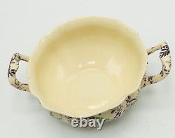 Johnson Brothers Old English Chintz Lavender Multi-Color Sugar Bowl with Lid
