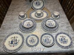 Johnson Brothers Old Granite Hearts & Flowers 20-Piece Dinner Set Vintage