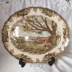 Johnson Brothers Oval Plate Friendly Village 14.5 inches