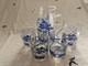 Johnson Brothers Pagoda Glass Pitcher (dicontinued) With 4 Juice Glassesnew
