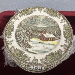 Johnson Brothers Plates The Friendly Village The School House Set Of 12