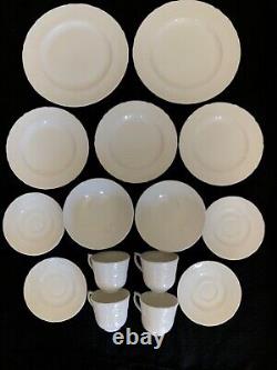 Johnson Brothers RICHMOND WHITE -Elegant Rare Dinnerset For 2 & Extras 15 Pc