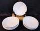 Johnson Brothers Richmond White Coupe Cereal Bowls Embossed 6 1/4 Set Of 9