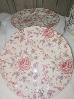 Johnson Brothers ROSE CHINTZ 23 Piece Set Dishwasher & Microwave Safe