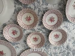Johnson Brothers Rose Bouquet England Ceramic Dinner Plates, Bowls Platter