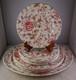 Johnson Brothers Rose Chintz 14 Platter, 3 Dinner Plates + 5 Salad Plates 1883