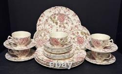 Johnson Brothers Rose Chintz 25 Pieces 5 Pc Place Setting Service for 5 USA
