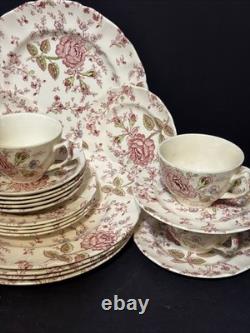 Johnson Brothers Rose Chintz 25 Pieces 5 Pc Place Setting Service for 5 USA