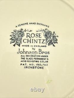 Johnson Brothers Rose Chintz 25 Pieces 5 Pc Place Setting Service for 5 USA