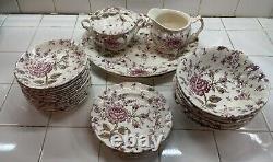 Johnson Brothers Rose Chintz 30 Piece Lot Pre-Owned Spring Valentine's Day