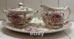 Johnson Brothers Rose Chintz 30 Piece Lot Pre-Owned Spring Valentine's Day