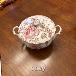 Johnson Brothers Rose Chintz 5 Pcs Coffe Set (Creamer, sugar and Coffee Pot)