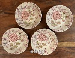 Johnson Brothers Rose Chintz Ironstone made in England 24 Piece Black Label O1