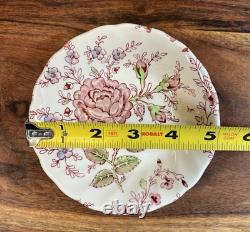 Johnson Brothers Rose Chintz Ironstone made in England 24 Piece Black Label O1