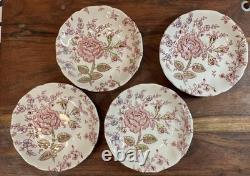 Johnson Brothers Rose Chintz Ironstone made in England 24 Piece Black Label O1