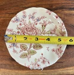 Johnson Brothers Rose Chintz Ironstone made in England 24 Piece Black Label O1