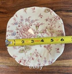 Johnson Brothers Rose Chintz Ironstone made in England 24 Piece Black Label O1