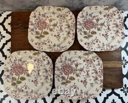 Johnson Brothers Rose Chintz Ironstone made in England 24 Piece Black Label O1