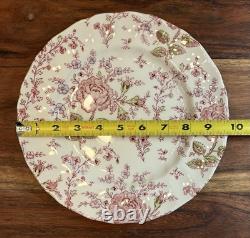 Johnson Brothers Rose Chintz Ironstone made in England 24 Piece Black Label O1