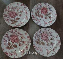 Johnson Brothers Rose Chintz Ironstone made in England Set 24 Pieces Lot! Read