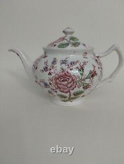 Johnson Brothers Rose Chintz Pink Tea Pot 283508 made in England