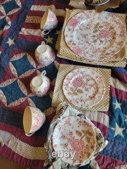 Johnson Brothers Rose Chintz pattern 4 Person Iced Tea Set New Original Box
