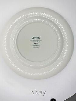 Johnson Brothers SET of 8 BLUE WILLOW 10.25 Dinner Plates Oriental IMPERFECTION