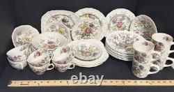 Johnson Brothers Sheraton Dinnerware Lot of 35 pcs (Plates Bowls & Cups) England