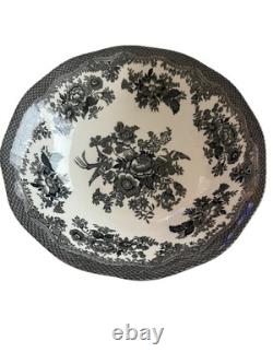 Johnson Brothers Soup Cereal Bowl 6 1/2 inch Asiatic Pheasant Black Set of 6