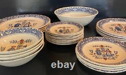 Johnson Brothers/Staffordshire Old Granite/25 Pieces-Service for 4