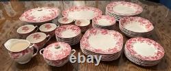 Johnson Brothers Strawberry Fair HUGE Set Made in England 55 pieces