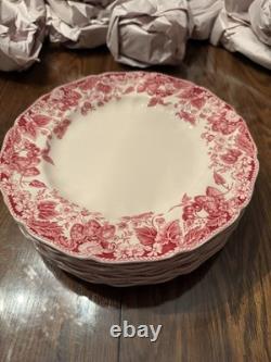 Johnson Brothers Strawberry Fair HUGE Set Made in England 55 pieces