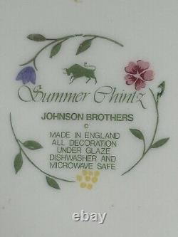 Johnson Brothers Summer Chintz 26 Piece Set 1988-2011? Floral Swirled